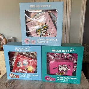 Hello Kitty Paper Tableware - 3 sets